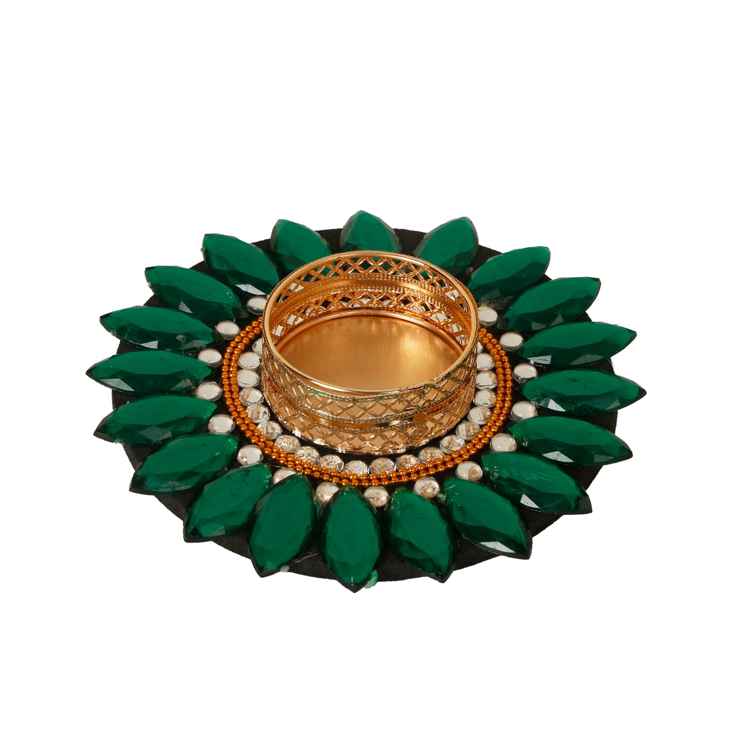 A collection of colorful floating tealight diyas, intricately designed with floral patterns and bright hues. The diyas are crafted from traditional Indian materials, adding a festive and cultural touch to any setting. Perfect for illuminating water bowls or enhancing Diwali decor with a soft, warm glow