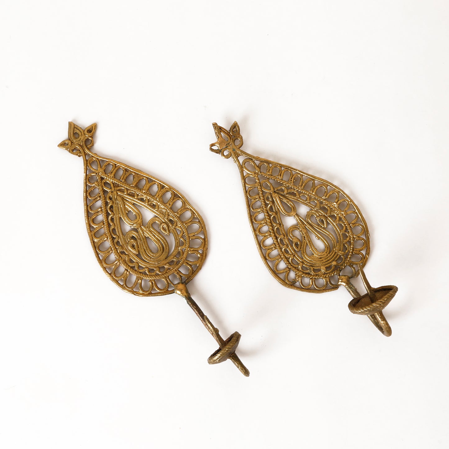 Dhokra Leaf Shape Candle holder (FREE SHIPPING)