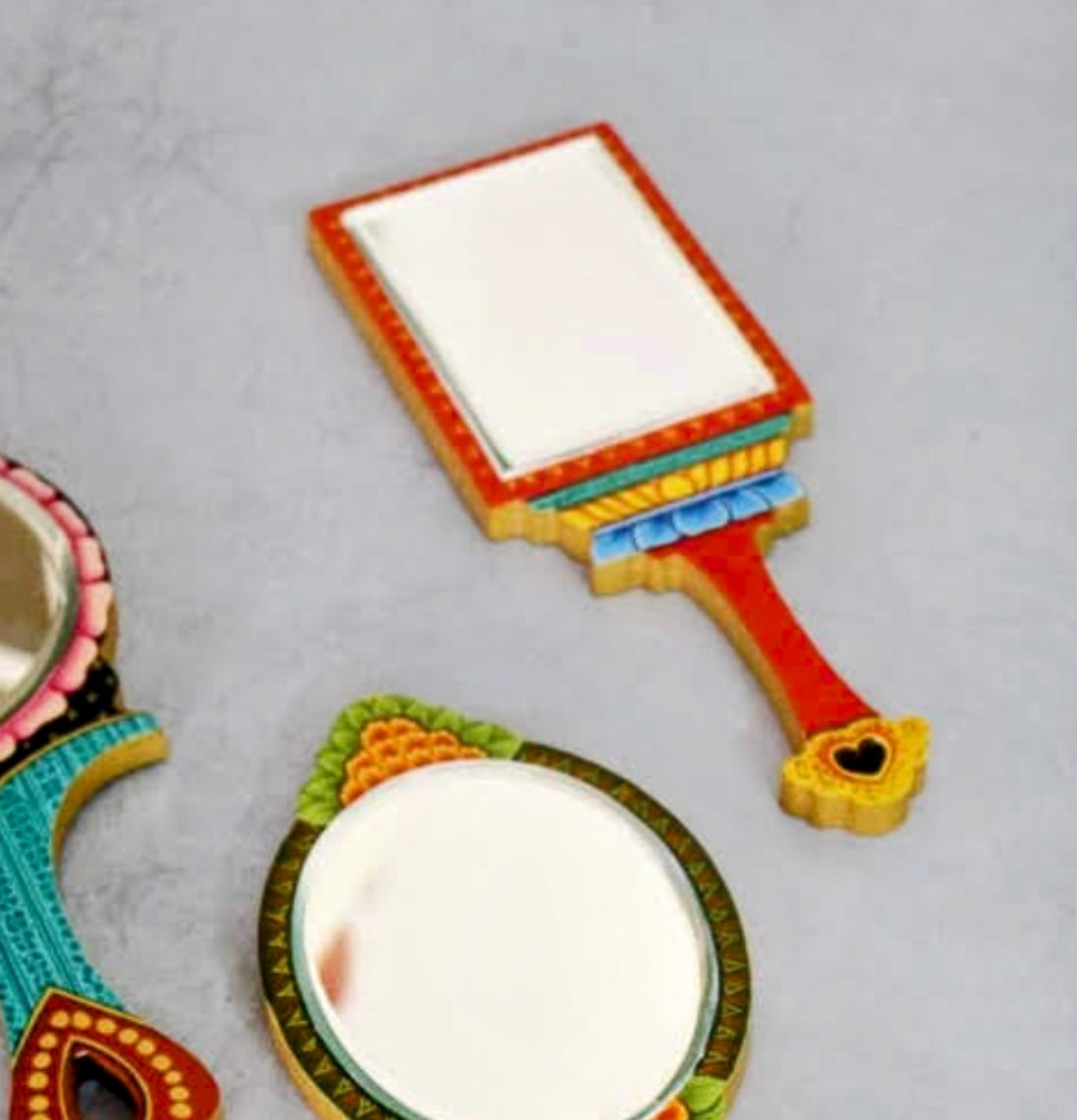 Handpainted Mirrors - Abhivyaktii - Trove collaboration