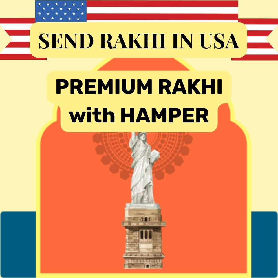 Premium Rakhi with Festive Hamper (USA)