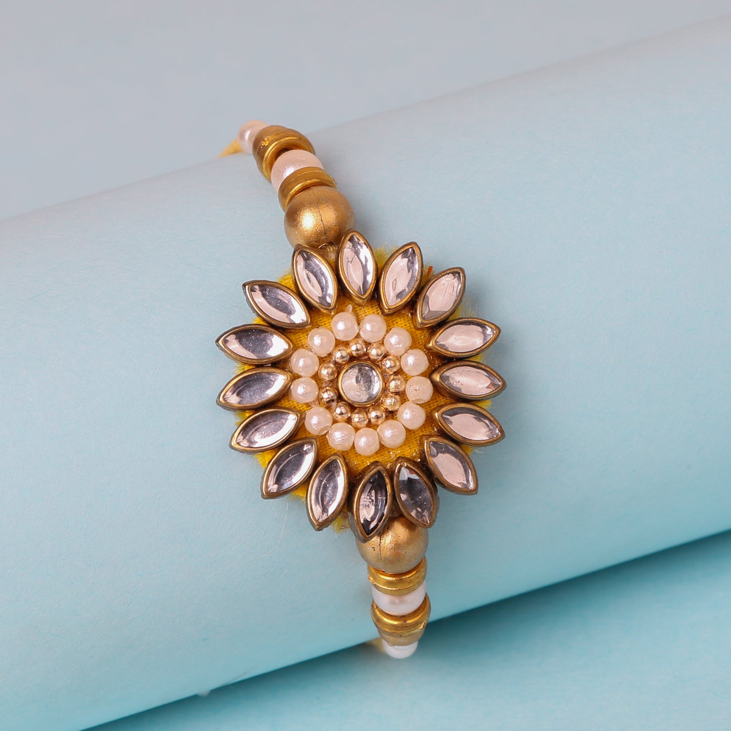 Regal Light Gold Rakhi -Send to USA ( Free shipping )