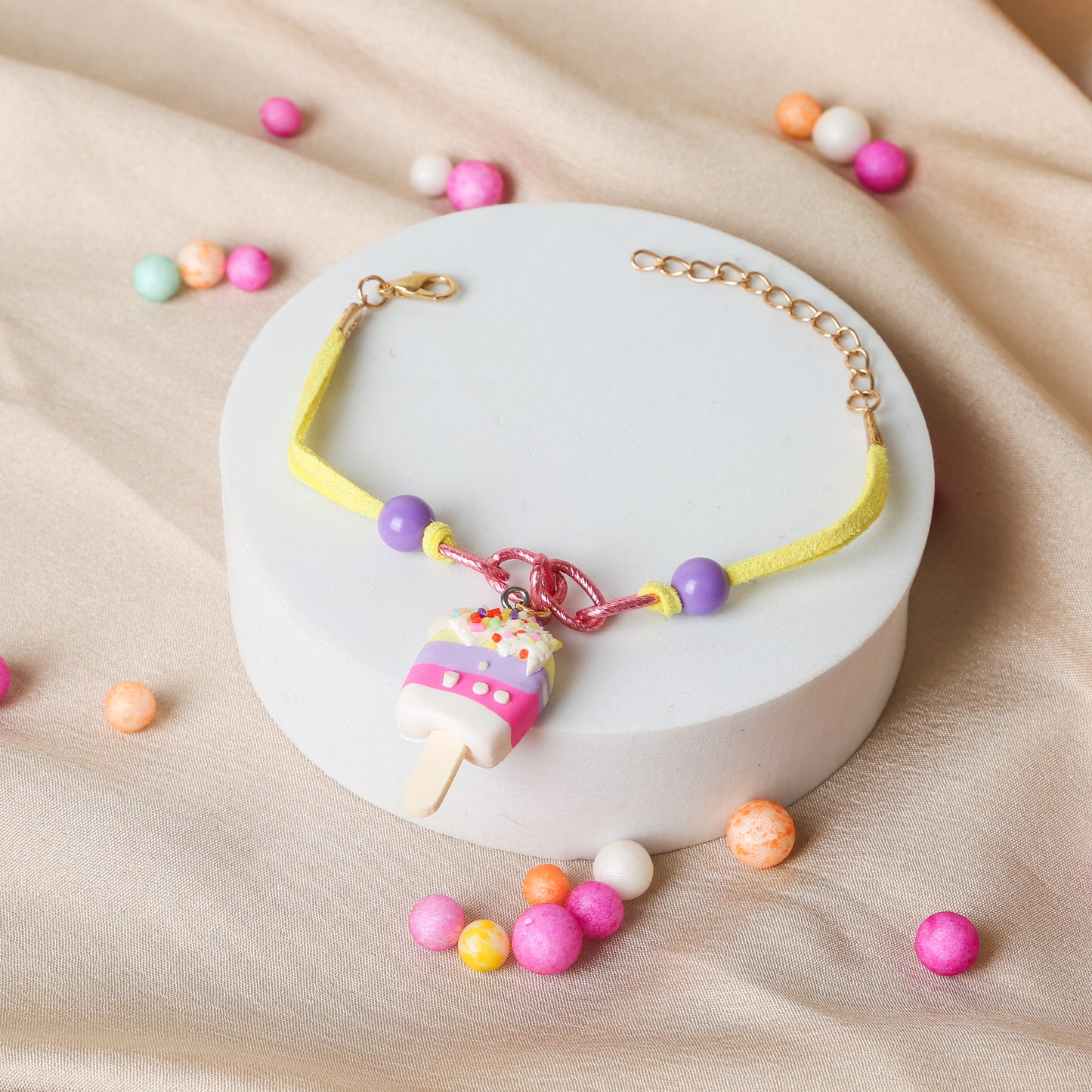 Cute candy-pop ice cream Kids Rakhi USA ( Free Shipping )