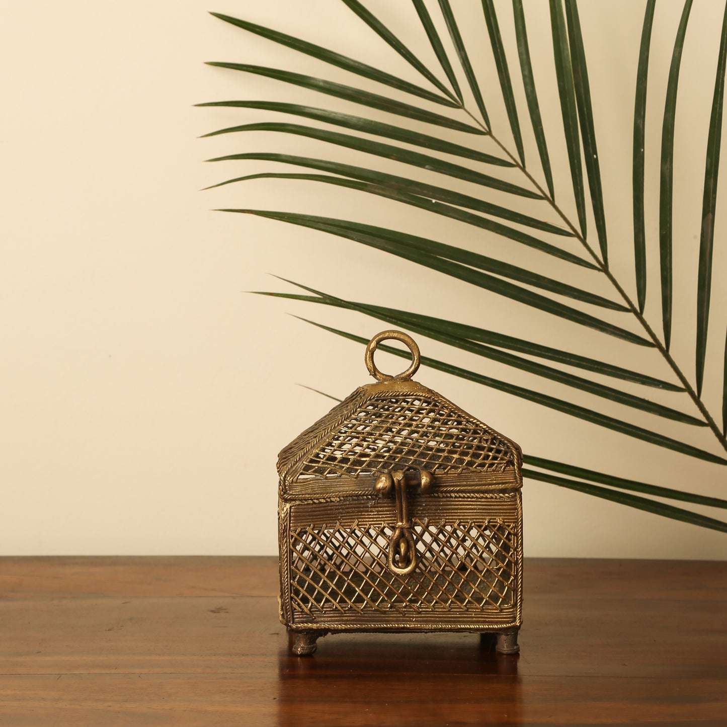 Handcrafted Treasure Box Square (Dhokra art)