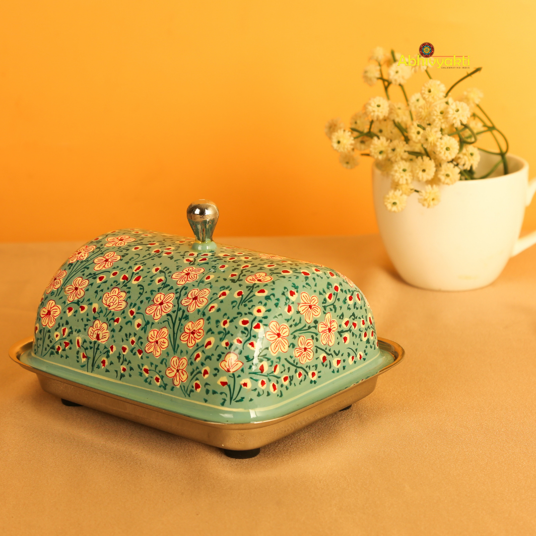 Hand Painted Butter Dish (FREE SHIPPING)