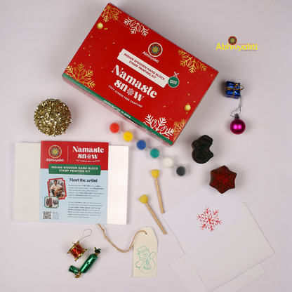 Namaste Snow DIY block printing Kit - Exploration Pack