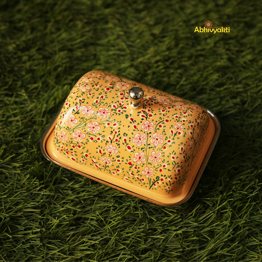 Hand Painted Butter Dish (FREE SHIPPING)