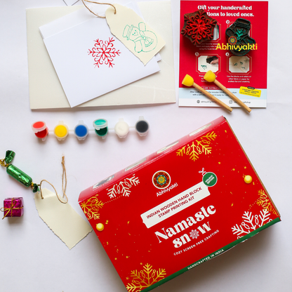 Namaste Snow DIY block printing Kit - Exploration Pack
