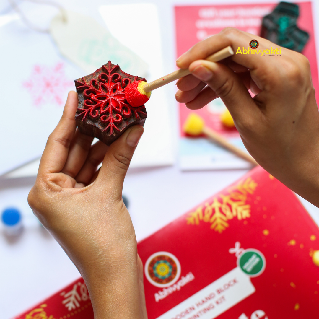 Namaste Snow DIY block printing Kit - Exploration Pack