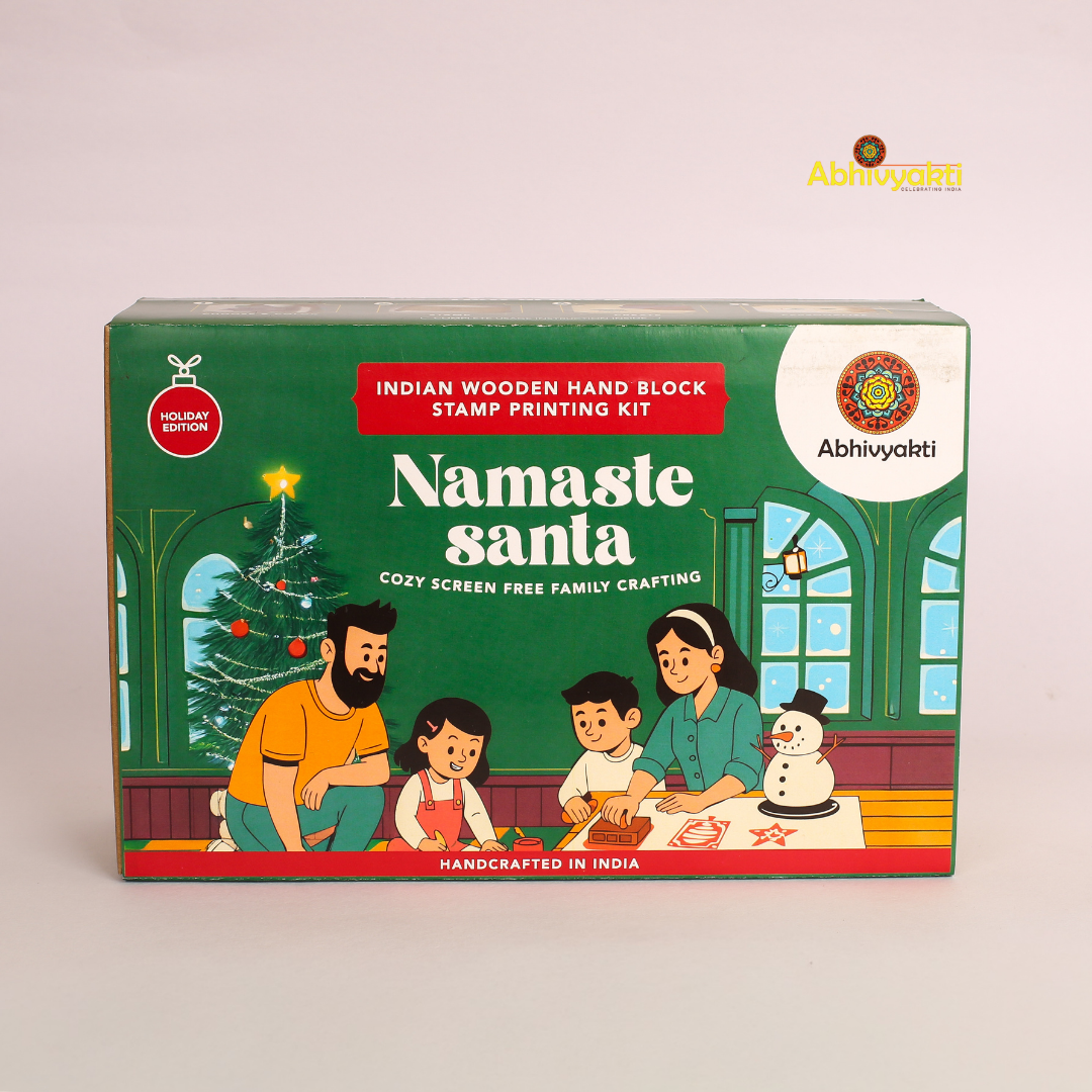 Namaste Santa DIY block printing Kit - Family Pack