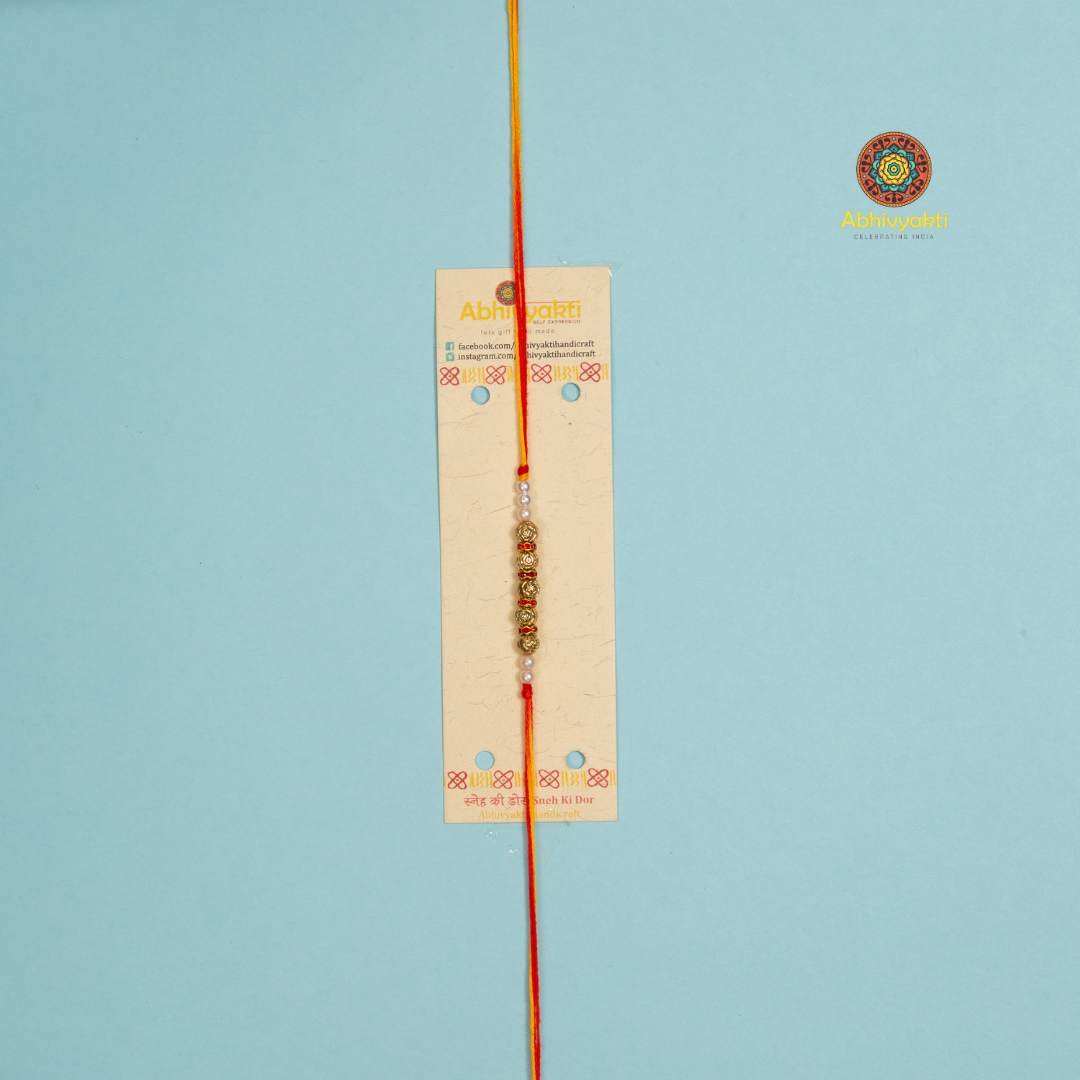 Beads Dhaga rakhi india for your brother