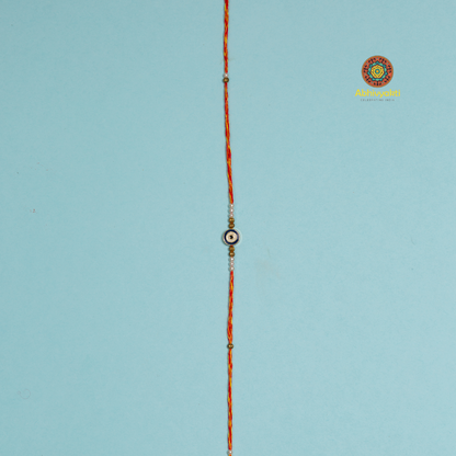 Evil Eye Stone Rakhi - Long Thread -Send to USA ( Free shipping )