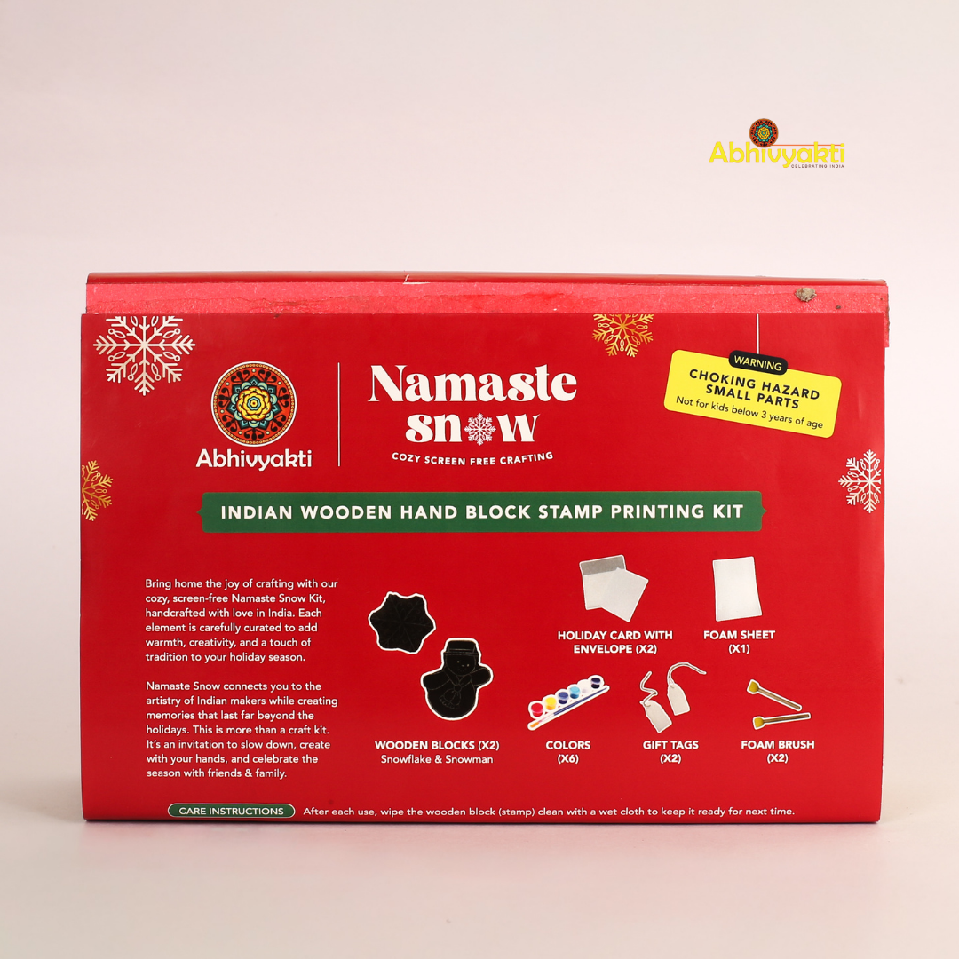 Namaste Snow DIY block printing Kit - Exploration Pack