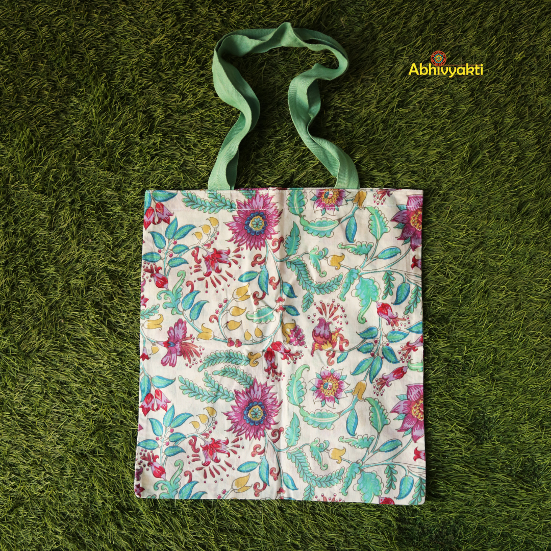 Floral Print Tote Bag