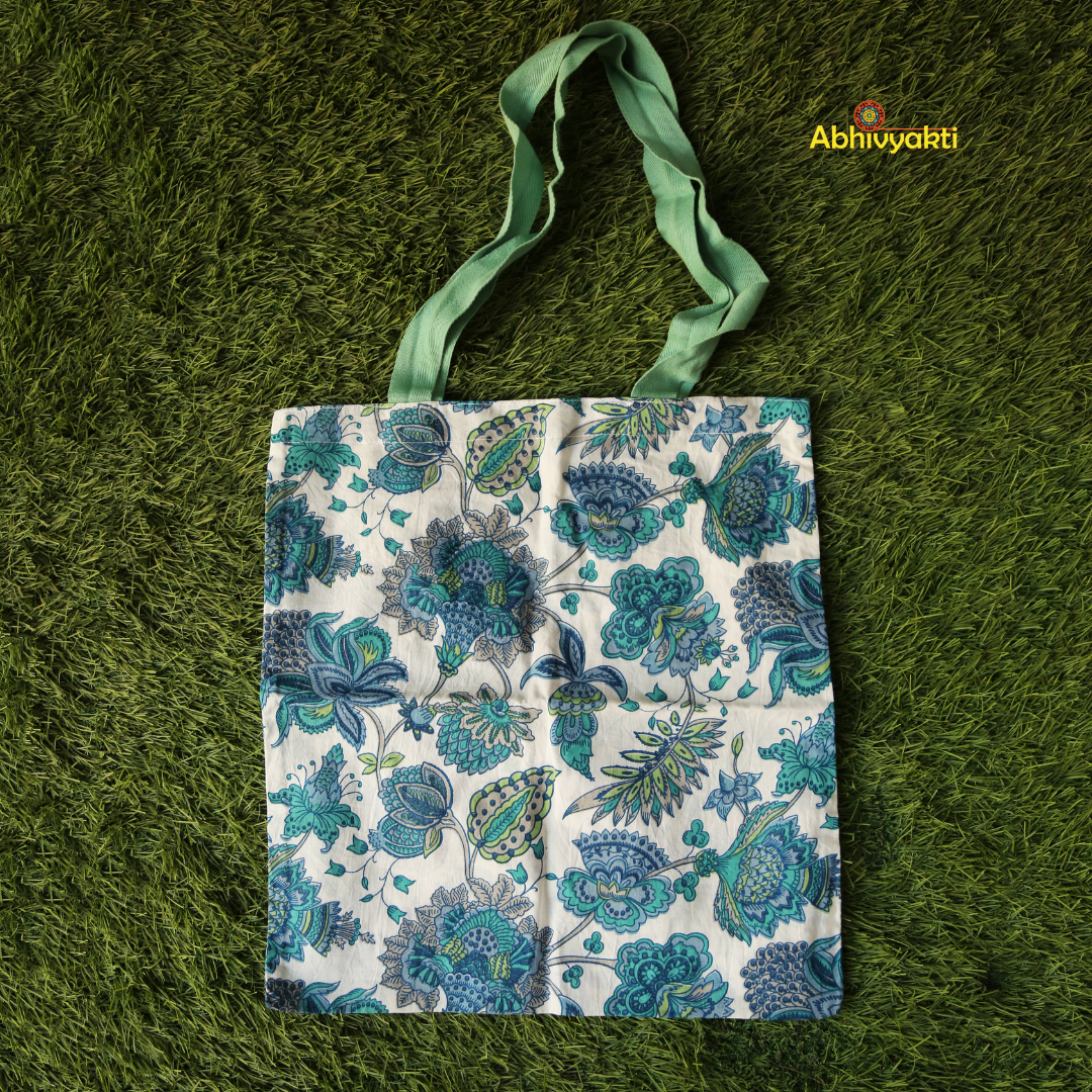 Floral Print Tote Bag
