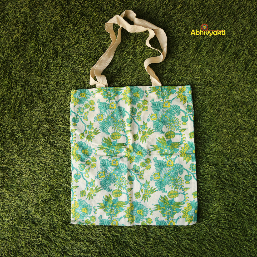 Floral Print Tote Bag