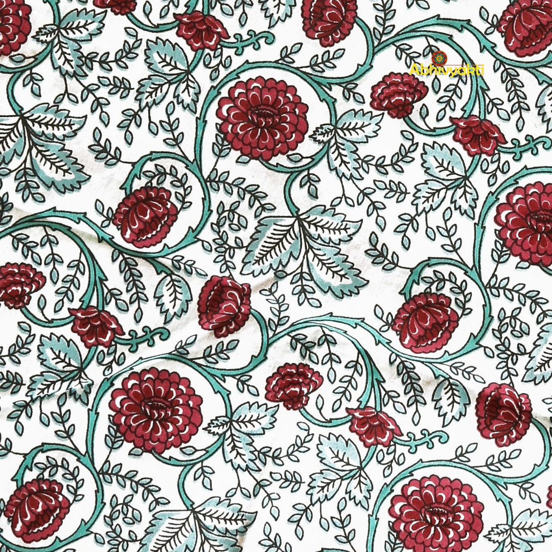 Floral Print Tote Bag