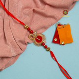 Traditional Red Marwari Premium Rakhi - Send to USA(Free Shipping)