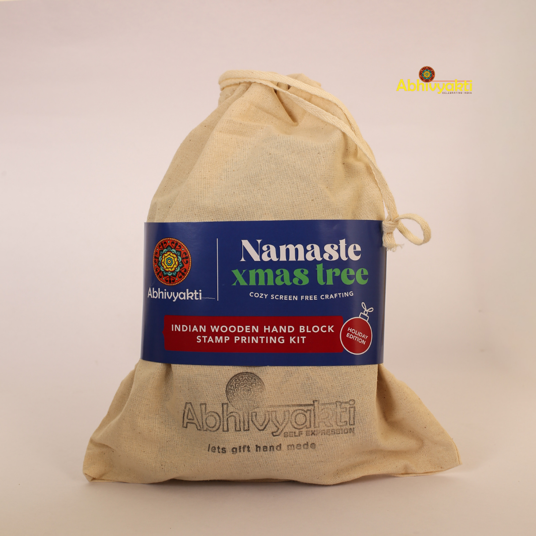 Namaste xmas DIY block printing Kit - Artist Pack