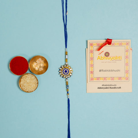 Stone Rakhi send to indian army soldiers with Roli chawal tikka