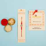 Fancy Single Stone Beaded Rakhi - Send to USA