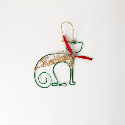 Christmas Tree Wire Ornament-Meow Meow(FREE SHIPPING)