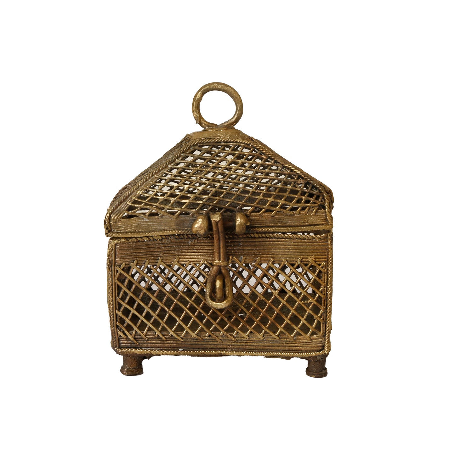 Handcrafted Treasure Box Square (Dhokra art)