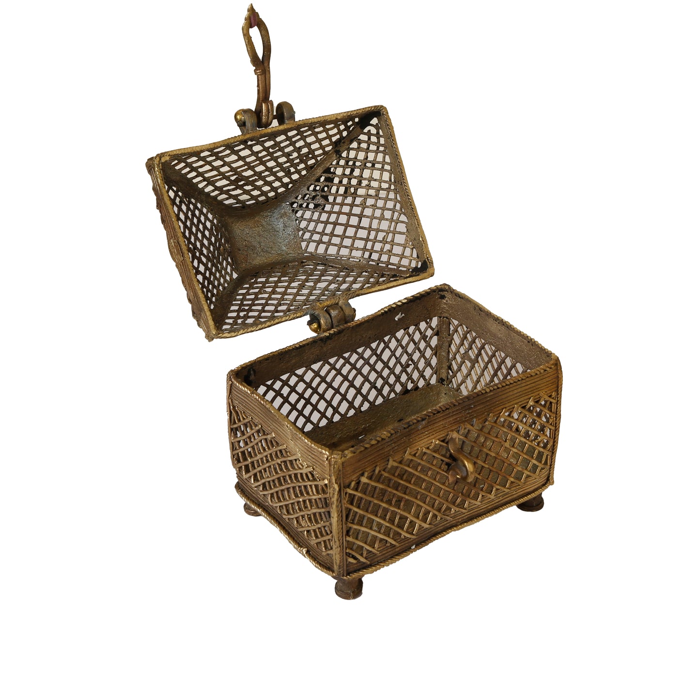 Handcrafted Treasure Box Square (Dhokra art)