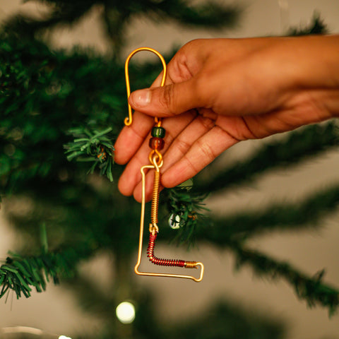 Tree Wire Ornament-Alphabets (FREE SHIPPING)