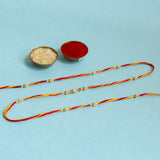 Regal Single Stone Rakhi With Long Thread -Send to USA