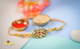 Beautiful Diamond Stone Rakhi - Send to USA