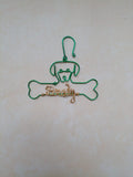 Wire X-Mas Tree Ornament woof woof2