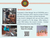 Dhokra Leaf Shape Candle holder  (FREE SHIPPING)