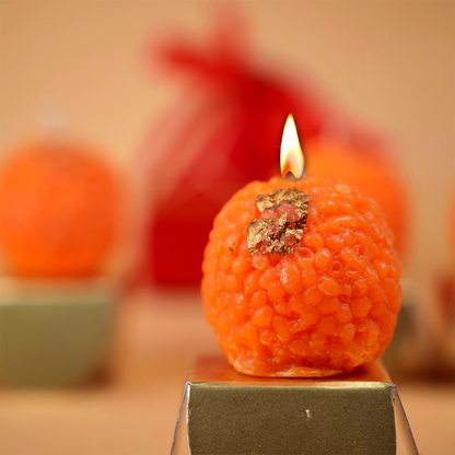 light up the tasty looking laddoo candle and enjoy your day