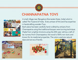 Channapatna  X-mas Tree Ornaments-Bee in a Ring (FREE SHIPPING)
