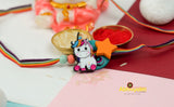 Colorful Baby Unicorn Rakhi - send to India FREE SHIPPING