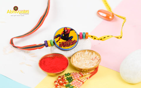 Funky Spiderman Rakhi- Send to India FREE SHIPPING