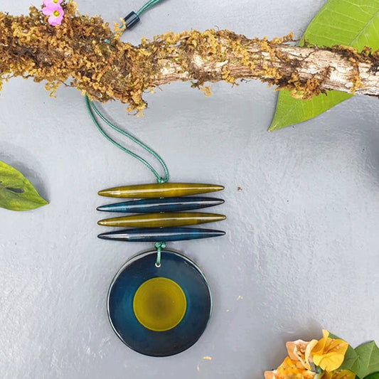 Beautifully Hand crafted seasons gift from the land of Channapatna. These Boho Wooden Adjustable Necklaces are going to be a great festive fashion concept for you !

They are made of sustainable wood with lacquered finish has a distinctive, nostalgic style. Each and every color is completely safe and are made from non-toxic vegetable colors.