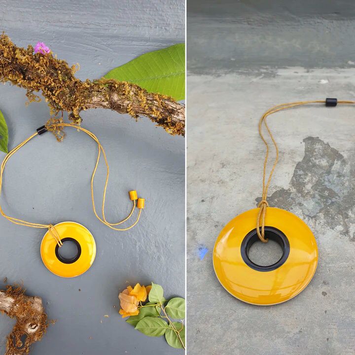 Beautifully Hand crafted seasons gift from the land of Channapatna. These Boho Wooden Adjustable Necklaces are going to be a great festive fashion concept for you !

They are made of sustainable wood with lacquered finish has a distinctive, nostalgic style. Each and every color is completely safe and are made from non-toxic vegetable colors.