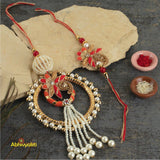 Regal Zari Pearl Rakhi Lumba - Send to USA