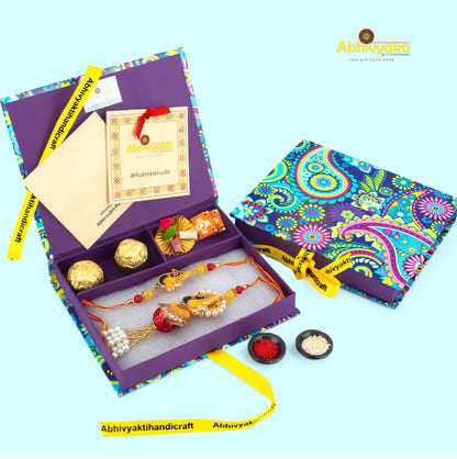 Royal Peacock Designer Rakhi Lumba - Send to USA