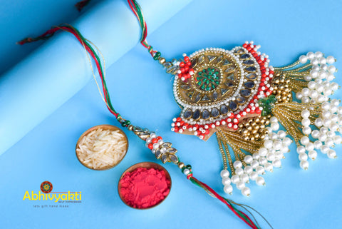 Multi Beads Rakhi Lumba india