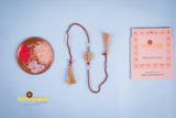 Marwari Semi-Precious Stone Rakhi - Send to USA