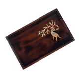 "Deer In The Woods"  Wooden tray  (FREE SHIPPING)