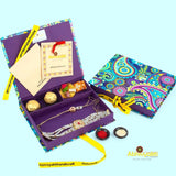 Kundan bracelet and Rakhi Set for Bhaiya-Bhabhi - Send to USA