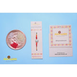 Fancy Single Stone Beaded Rakhi - Send to USA
