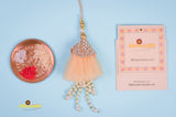 Rakhi Single Lumba india with Pearl and roli chawal tikka