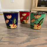 Colorful Pichwai Steel Glasses