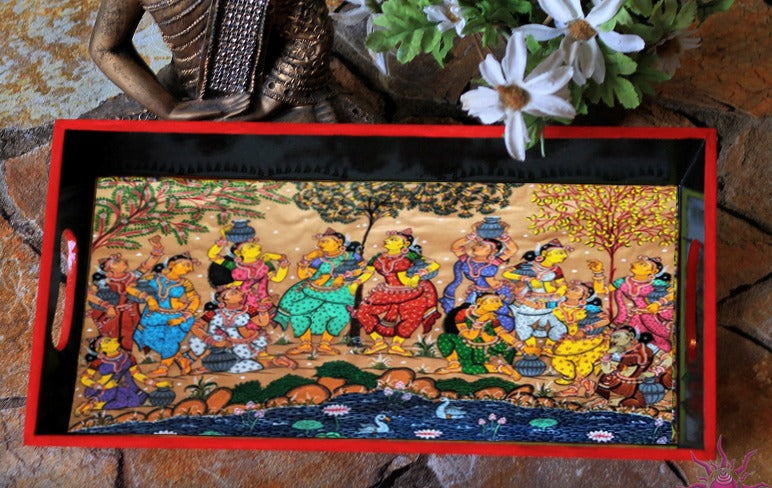 Panghat Pe - Decorative Serving Tray (Free Shipping)