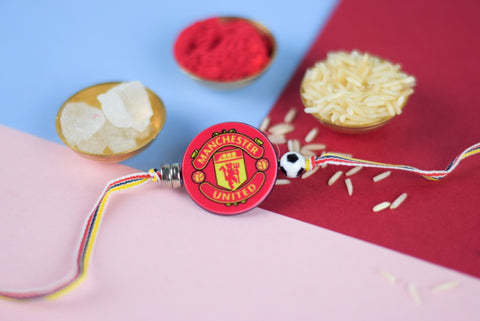 Manchester United Rakhi - send to India FREE SHIPPING